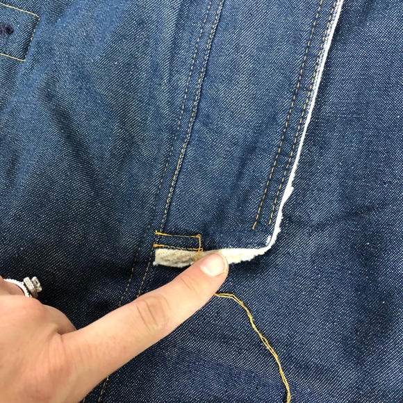 Vintage Raritan Denim Shearling lining 80s Jacket - Picture 8 of 8